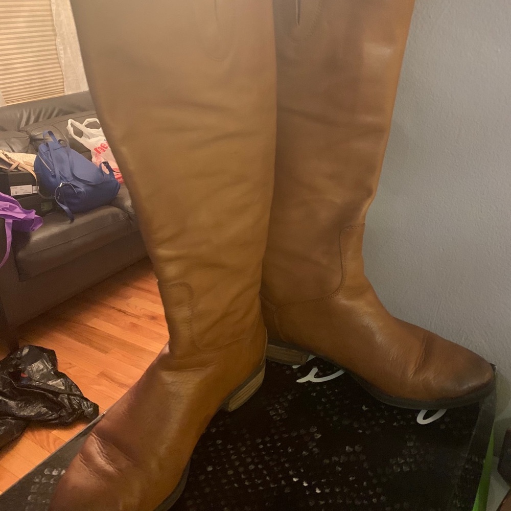 Sam Edelman Cognac Knee Boots